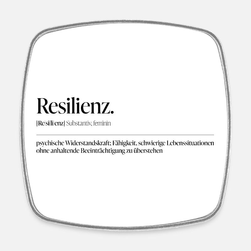Résilience - Magnet carré - blanc