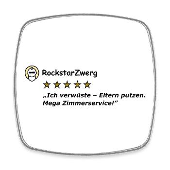 RockstarDwarf - Square fridge magnet - white - Front