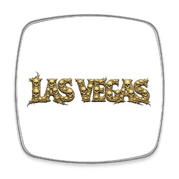 LAS VEGAS | Fontaine du Crâne d’Or - Magnet carré - blanc - Devant
