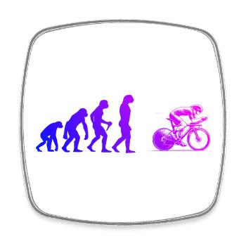 Roadbike Fans aufgepasst schlichtes Statement - Viereckiger Kühlschrankmagnet - Weiß - Vorne