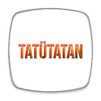 Tatuetata_ _mn - Square fridge magnet - white - Front