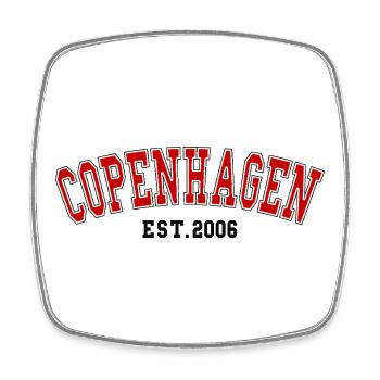 Kopenhagen Est. 2006 - Viereckiger Kühlschrankmagnet - Weiß - Vorne