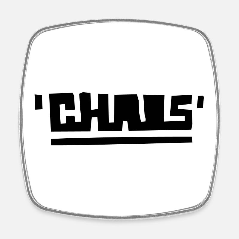 chaos - Magnet carré - blanc