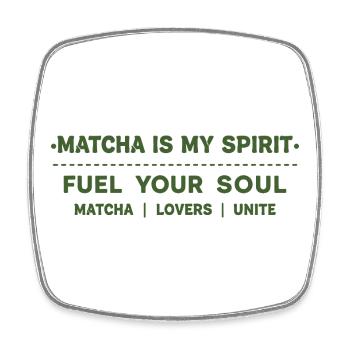 Le matcha est mon énergie spirituelle pour votre âme Amoureux du matcha - Magnet carré - blanc - Devant