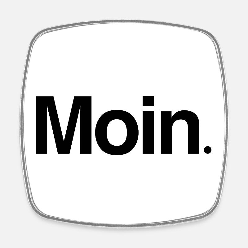 Morgengruss oder so - Viereckiger Kühlschrankmagnet - Weiß