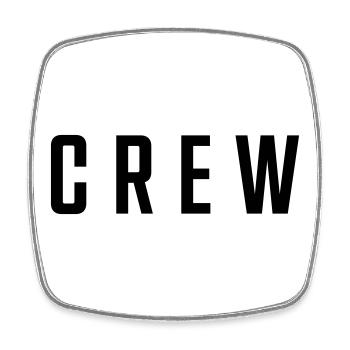 crew - Square fridge magnet - white - Front