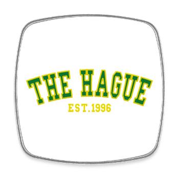 La Haye fondée en 1996 - Magnet carré - blanc - Devant