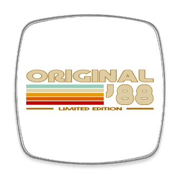 1988 - Square fridge magnet - white - Front