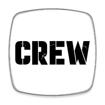 crew - Square fridge magnet - white - Front