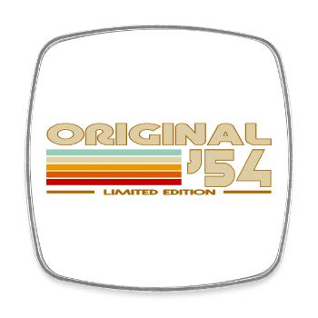 1954 - Square fridge magnet - white - Front