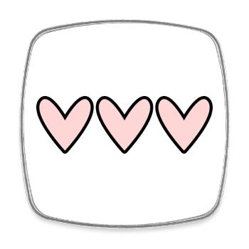 HEART. COUPLE. VALENTINE'S DAY. JUST MARRIED. Bachelorette party. - Square fridge magnet - white - Front