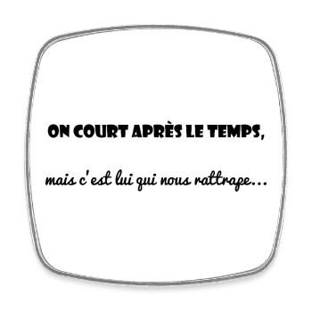 MESSAGE. CITATIONS. HUMOUR. CITATIONS DRÔLES - Magnet carré - blanc - Devant