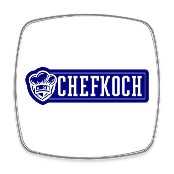 Chef Chef's Hat - Square fridge magnet - white - Front