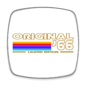 1966 - Square fridge magnet - white - Front
