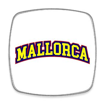 Mallorca Schriftzug - Viereckiger Kühlschrankmagnet - Weiß - Vorne