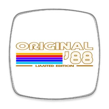 1988 - Square fridge magnet - white - Front