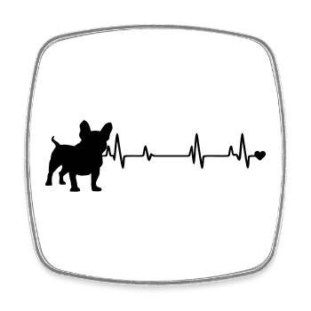 Dog - Square fridge magnet - white - Front