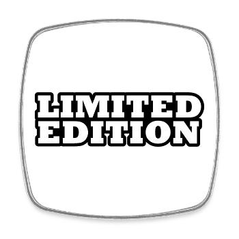 Limited edition - Square fridge magnet - white - Front