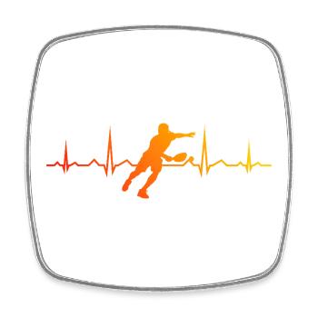 Pickleball Match Design for Pickleball Player Fans - Square fridge magnet - white - Front