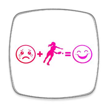 Pickleball Athlet Idee für pickleball athlete Fans - Viereckiger Kühlschrankmagnet - Weiß - Vorne