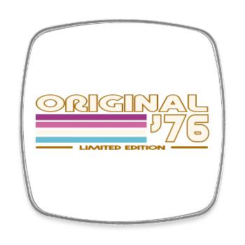 Originale 76 Retro Edition - Viereckiger Kühlschrankmagnet - Weiß - Vorne
