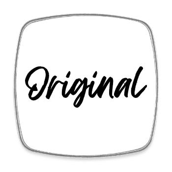 Original - Viereckiger Kühlschrankmagnet - Weiß - Vorne