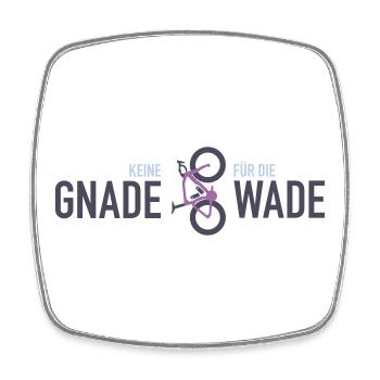 Keine Gnade für die Wade - Viereckiger Kühlschrankmagnet - Weiß - Vorne