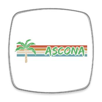 Sun Ascona - Square fridge magnet - white - Front