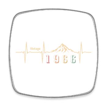 Street Retro 60 Jahre Sixties Geschenk 1966 - Viereckiger Kühlschrankmagnet - Weiß - Vorne