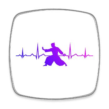 Self Defense Gift for the Aikido Student - Square fridge magnet - white - Front
