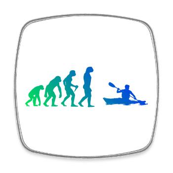Gift idea for a canoeist with a whitewater kayak - Square fridge magnet - white - Front
