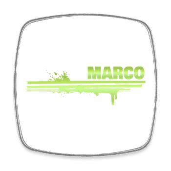 Malerei Marco - Viereckiger Kühlschrankmagnet - Weiß - Vorne