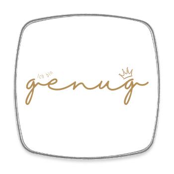 Ich bin genug - Viereckiger Kühlschrankmagnet - Weiß - Vorne