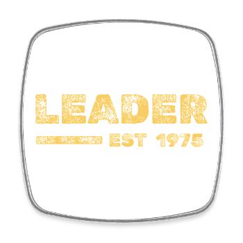 1975 - Square fridge magnet - white - Front