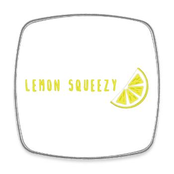 Lemon Squeezy - Square fridge magnet - white - Front