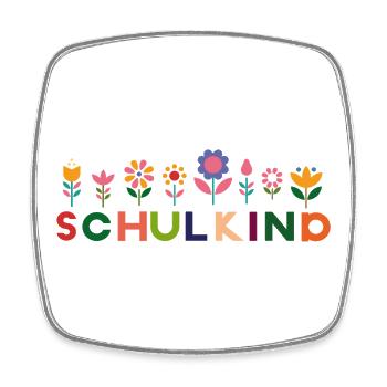 Schulkind  - Viereckiger Kühlschrankmagnet - Weiß - Vorne