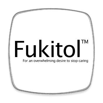 Ist mir egal, Drogen, Fukitol, lustige Männer, una - Viereckiger Kühlschrankmagnet - Weiß - Vorne