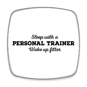 Personal Trainer - Square fridge magnet - white - Front