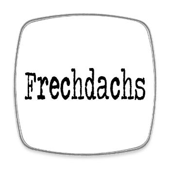 Frechdachs Kind Kleinkind frech Geschenkidee - Viereckiger Kühlschrankmagnet - Weiß - Vorne