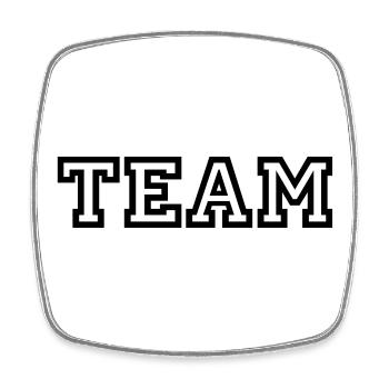 Team - Magnet carré - blanc - Devant
