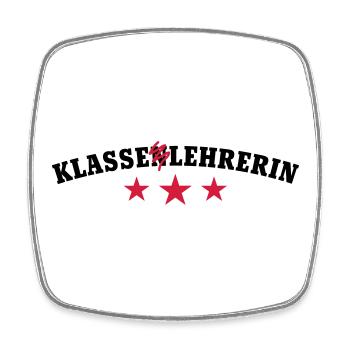 Klassenlehrerin - Viereckiger Kühlschrankmagnet - Weiß - Vorne
