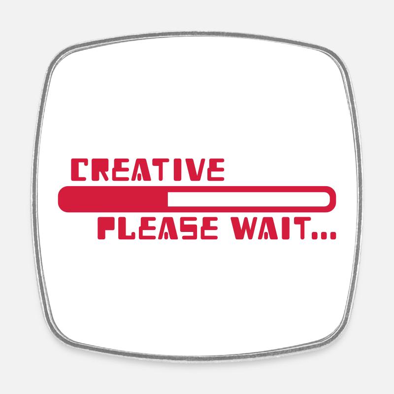 creative - Magnet carré - blanc