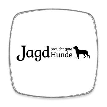 Gute Jagdhunde - Schweißhunde - Viereckiger Kühlschrankmagnet - Weiß - Vorne