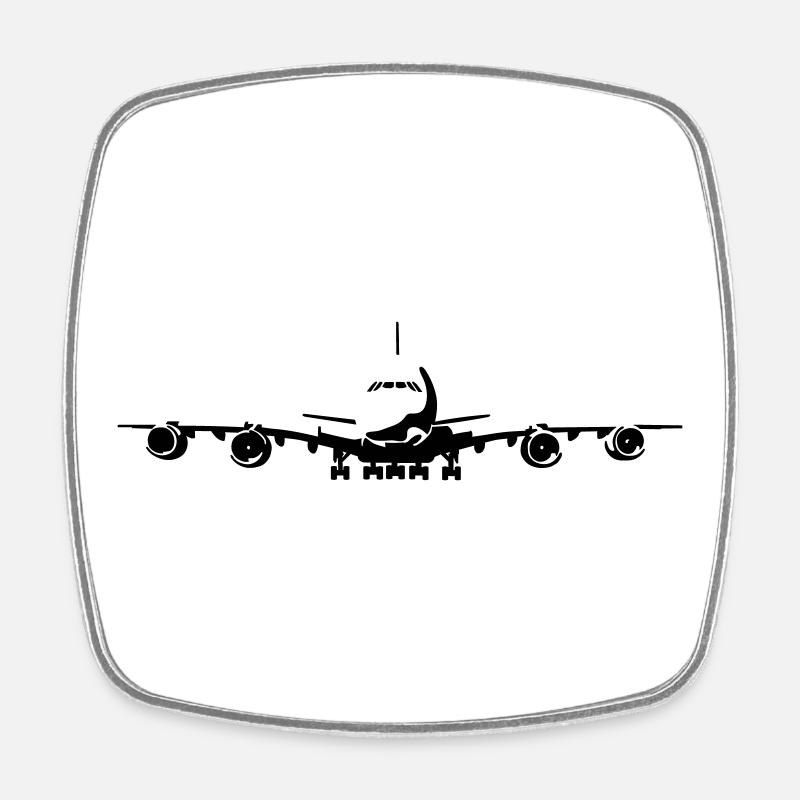 a380 - Square fridge magnet - white