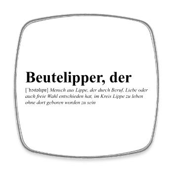 Beutelipper - Wörterbuch - Viereckiger Kühlschrankmagnet - Weiß - Vorne