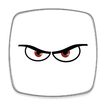 Evil eyes - gift idea - Square fridge magnet - white - Front
