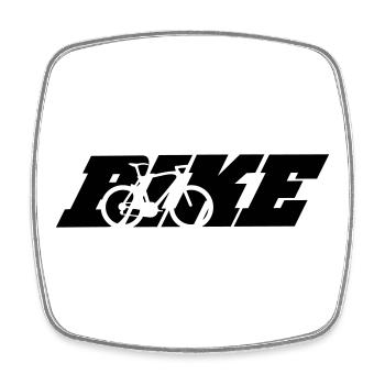 bike - Square fridge magnet - white - Front