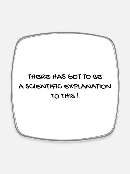 Serie TV - Television - Quotes - Citation - Zitat - Square fridge magnet - white
