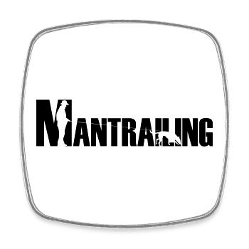 Mantrailing Malinois / Schäferhund - Viereckiger Kühlschrankmagnet - Weiß - Vorne