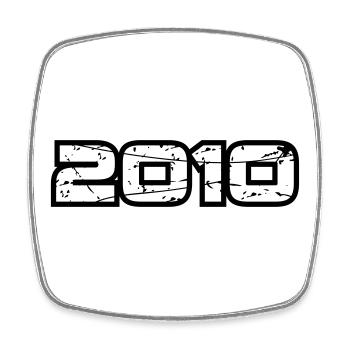 2010 - Square fridge magnet - white - Front